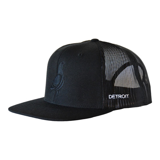 Detroit Black Cap with Black Pigeon