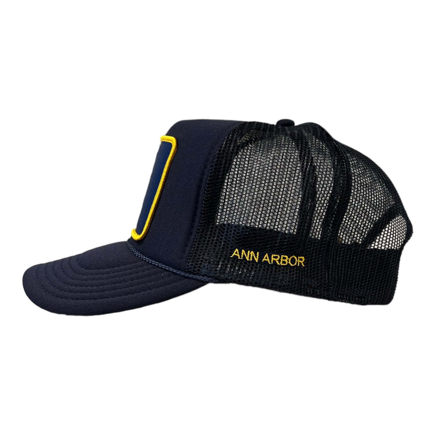 Ann Arbor Navy Blue Cap with Navy & Yellow Pigeon Patch