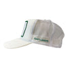East Lansing White Cap with White & Green Pigeon Patch