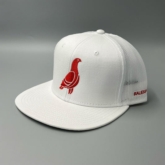 Detroit White Cap with Red Pigeon