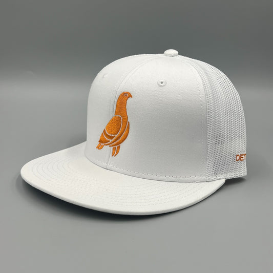 Detroit White Cap with Orange Pigeon