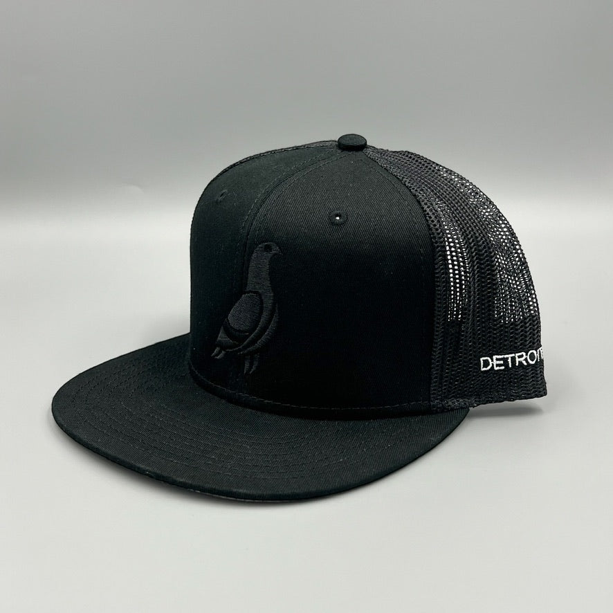 Detroit Black Cap with Black Pigeon