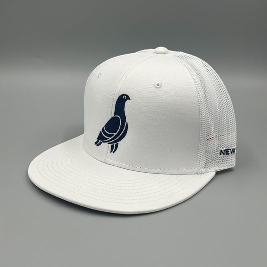 New York White Cap with Navy Pigeon