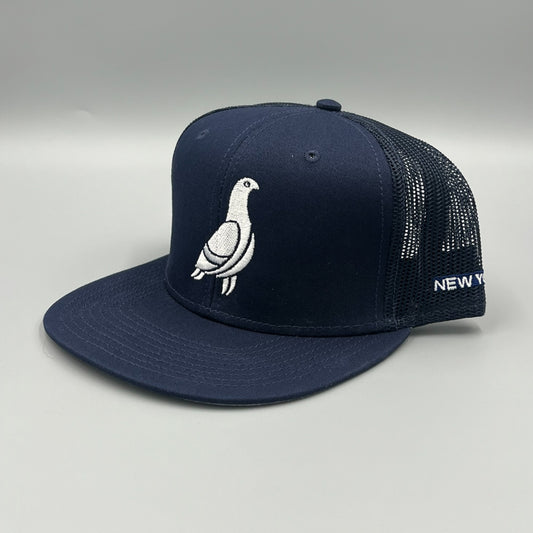 New York Navy Cap with White Pigeon