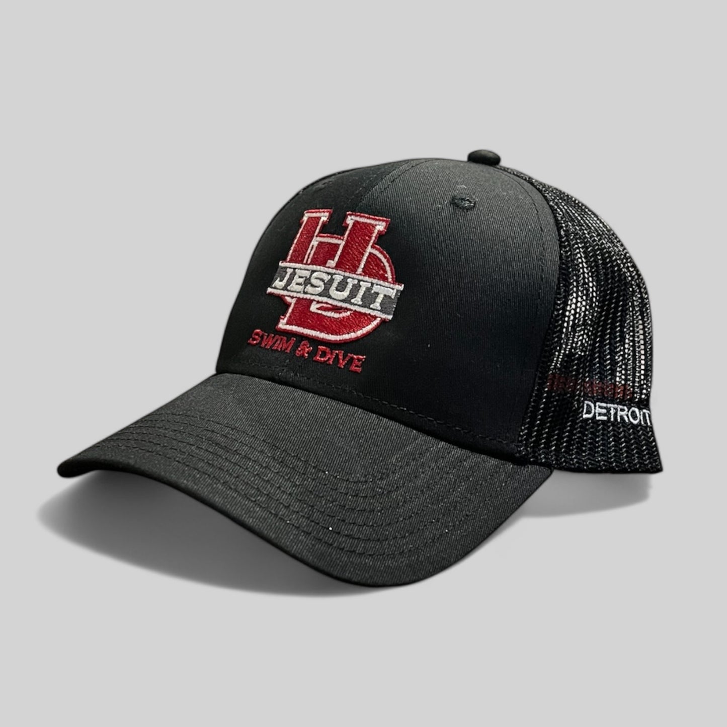 U of D Swim and Dive Black Twill Curved Brim