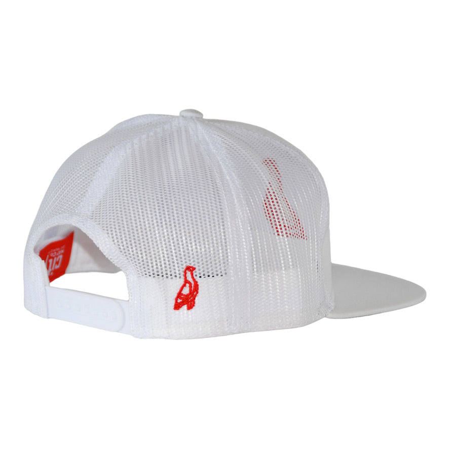 Detroit White Cap with Red Pigeon