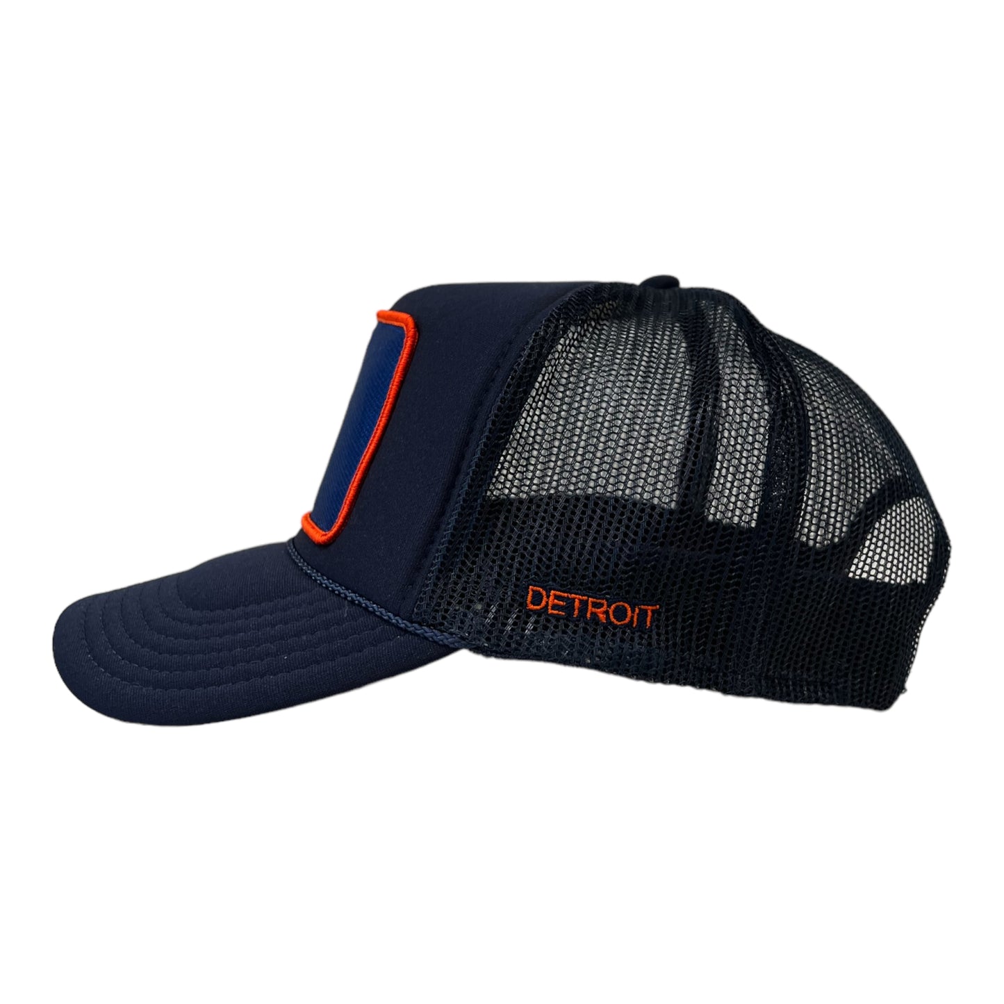 Detroit Navy Blue Cap with Navy & Orange Pigeon Patch